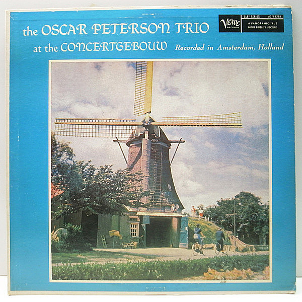レコードメイン画像：良好盤!! MONO 深溝 OSCAR PETERSON At The Concertgebouw (Verve MG V-8268) w./Herb Ellis, Ray Brown 蘭アムステルダムでもライヴ