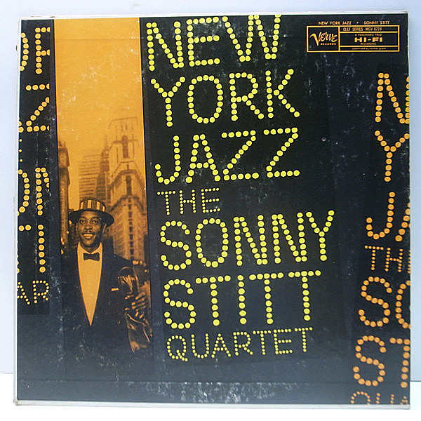 レコードメイン画像：レア!良好盤! MONO 1stトランペッター 深溝 USオリジナル SONNY STITT QUARTET New York Jazz (Verve MG V-8219) Jimmy Jones, Ray Brown