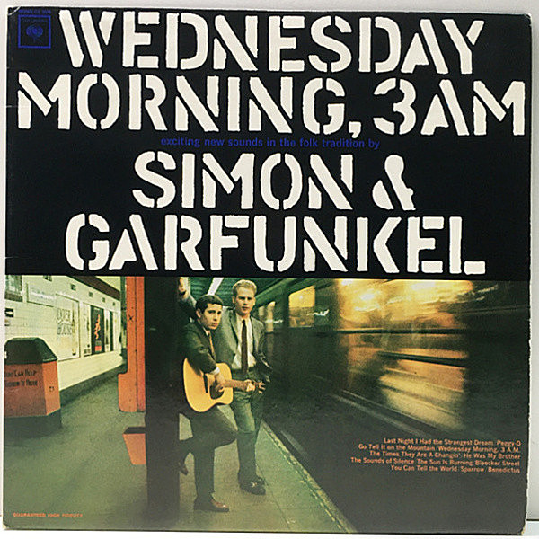 レコードメイン画像：良好品!音抜群! MONO 2eye US初期プレス SIMON & GARFUNKEL Wednesday Morning, 3 A.M. ('64 Columbia) 水曜の朝 午前3時 1st デビュー作品