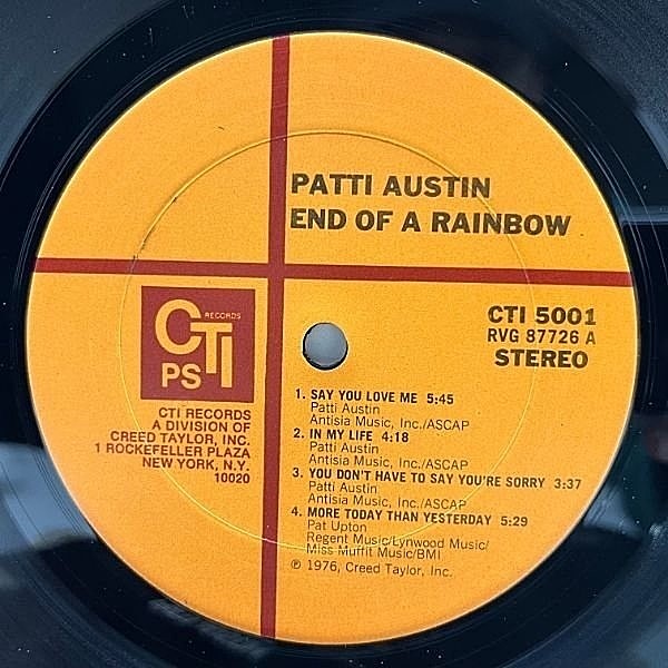 PATTI AUSTIN / End Of A Rainbow (LP) / CTI | WAXPEND RECORDS