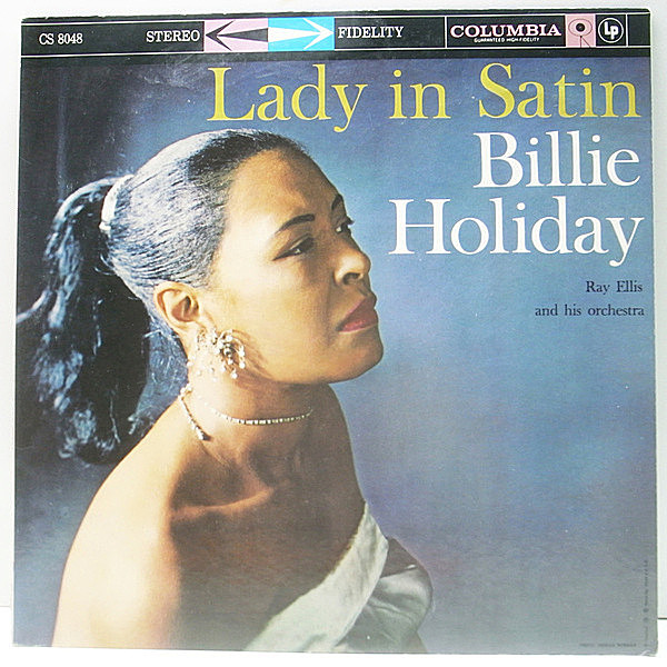 レコードメイン画像：レアな美品!音抜群! 初版 6eye 深溝 BILLIE HOLIDAY Lady In Satin ('58 Columbia CS 8048) ビリー・ホリディ晩年の屈指の名作