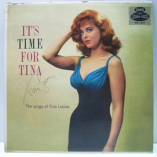 レコードメイン画像：貴重な美盤!音抜群!【直筆サイン／Autographed】オリジナル TINA LOUISE It's Time For Tina ('57 Urania) ティナ・ルイス 幻の名盤