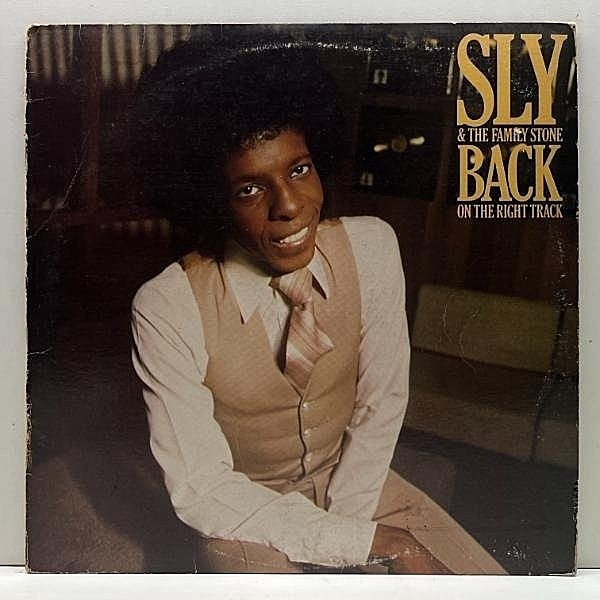 レコードメイン画像：良好!! USオリジナル 横縞ボーダー SLY & THE FAMILY STONE Back On The Right Track ('79 Warner) ワーナー移籍後1作目 ATCQ サンプリング