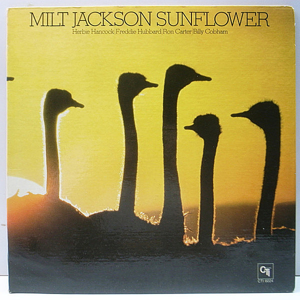 レコードメイン画像：良好!! VANGELDER刻印 USオリジナル MILT JACKSON Sunflower ('73 CTI 6024) Freddie Hubbard, Herbie Hancock ほか サンプリング例多数