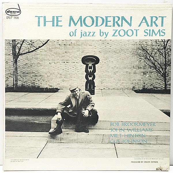レコードメイン画像：【カゼヒキ無し・美品】Flat, MONO 深溝 USオリジナル ZOOT SIMS The Modern Art Of Jazz ('56 Dawn) Bob Brookmeyer, John Williams