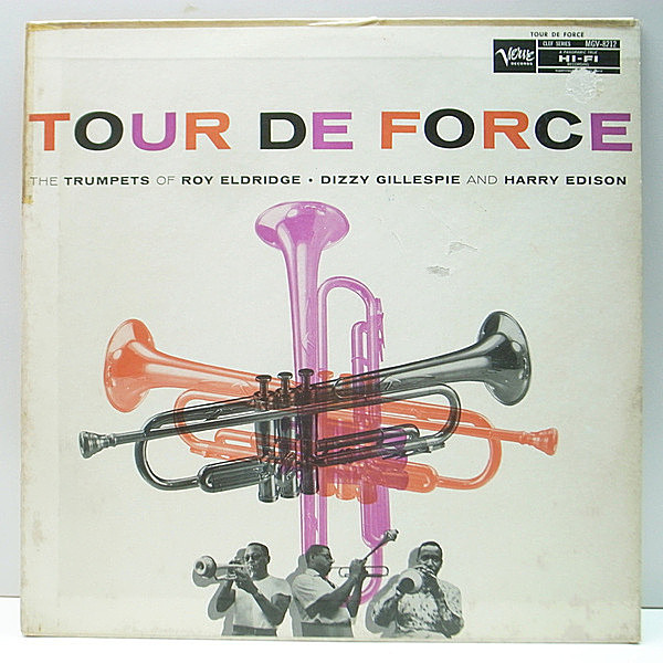 レコードメイン画像：MONO 1stトランペッター 深溝 USオリジナル『Tour De Force』ROY ELDRIDGE / DIZZY GILLESPIE / HARRY EDISON ＋ Oscar Peterson Trio