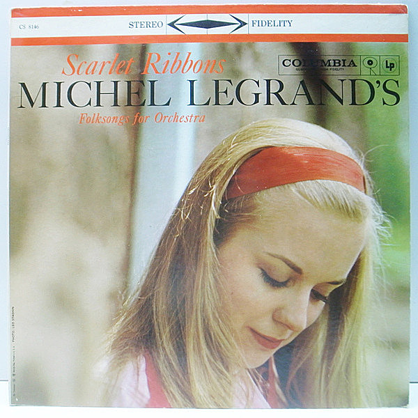 レコードメイン画像：初版 6eye 深溝 USオリジナル MICHEL LEGRAND Scarlet Ribbons ('59 Columbia CS 8146) ミシェル・ルグラン LP