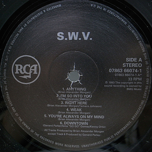 SWV / It's About Time 1993 UK Original Edition 1LP Vinyl RCA Records  07863660741