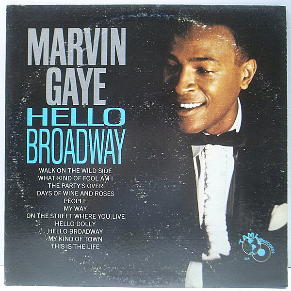 レコードメイン画像：MONO 地球儀 深溝 USオリジナル MARVIN GAYE Hello Broadway ('64 Tamla TM 259) シンガーとしてのピュアな魅力をどっぷりと堪能できる傑作