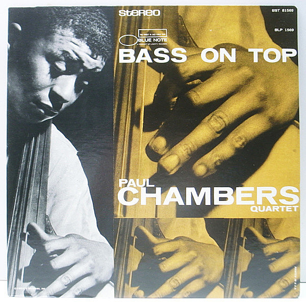 レコードメイン画像：ほぼ美品!! LP US盤 PAUL CHAMBERS Bass On Top (Blue Note BST-81569) 米 '73年プレス Hank Jones, Kenny Burrell, Art Taylor 名盤