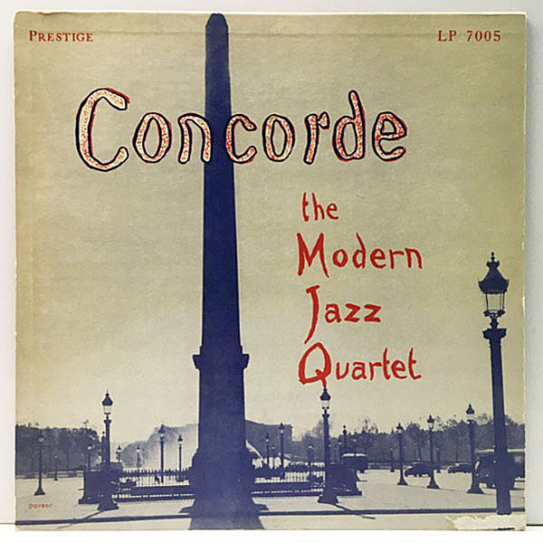 レコードメイン画像：良好盤!! USオリジナル NYC 手書きRVG 額縁ジャケット MODERN JAZZ QUARTET Concorde ('55 Prestige 7005) MILT JACKSON, JOHN LEWIS