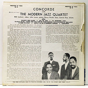 MODERN JAZZ QUARTET / Concorde (LP) / Prestige | WAXPEND RECORDS