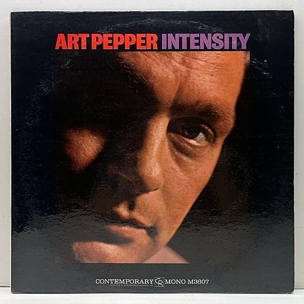 レコードメイン画像：良好!! MONO 深溝 USオリジナル ART PEPPER Intensity (Contemporary M 3607) 長期療養前の'60年録音 アート・ペッパーのワンホーン