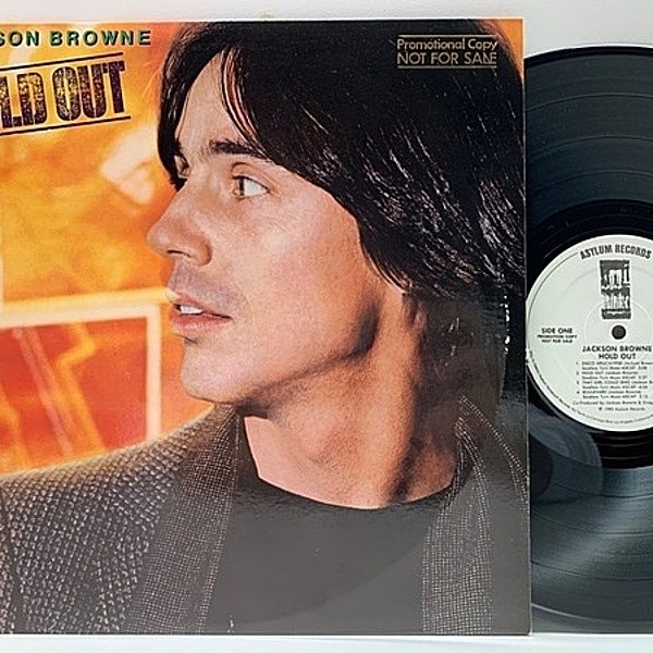 レコードメイン画像：【稀少・白プロモ】Cut無し 美品 USオリジナル JACKSON BROWNE Hold Out ('80 Asylum 5E-511) 米 White Promo Copy!! インナー完品