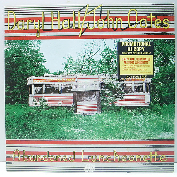 レコードメイン画像：激レア プロモ 1841BROADWAY仕様 [所在地移転前アドレス] 初版 Aマト USオリジナル DARYL HALL & JOHN OATES Abandoned Luncheonette