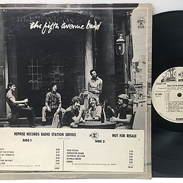 レコードメイン画像：稀少 白プロモ USオリジナル FIFTH AVENUE BAND Same ('69 Reprise) 唯一のアルバム SSW FOLK ROCK 歴史的名盤 White Promo Lp