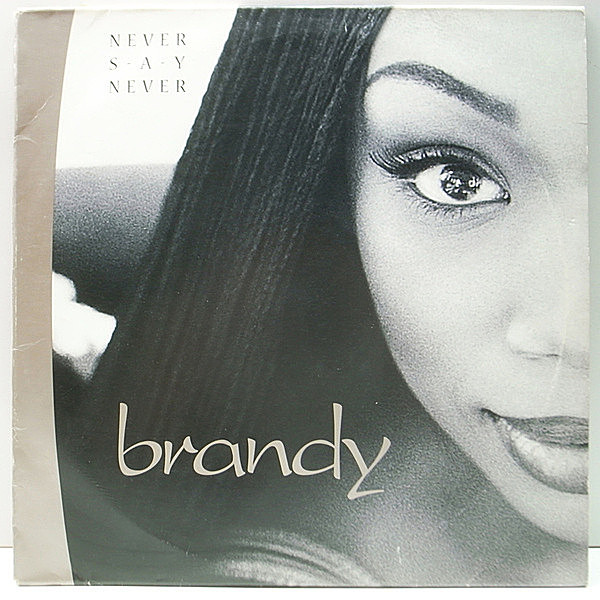 レコードメイン画像：良品!! 2LP USオリジナル BRANDY Never Say Never ('98 Atlantic 83039-1) MONICA共演 The Boy Is Mine, Have You Ever? 他 専用インサート