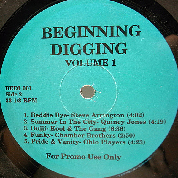 VARIOUS / Beginning Digging Volume 1 (LP) / Not On Label