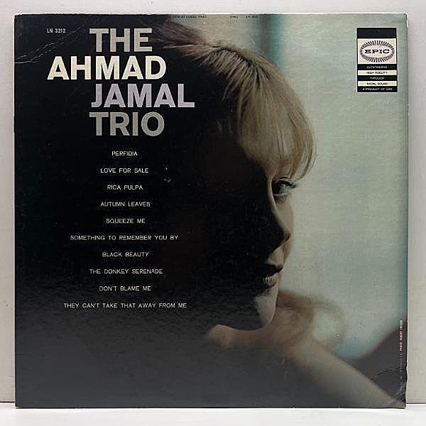 レコードメイン画像：良好!! USオリジナル MONO 初版ストロボ 深溝 THE AHMAD JAMAL TRIO ('56年 Epic LN 3212) アーマッド・ジャマル 初期を代表する名作
