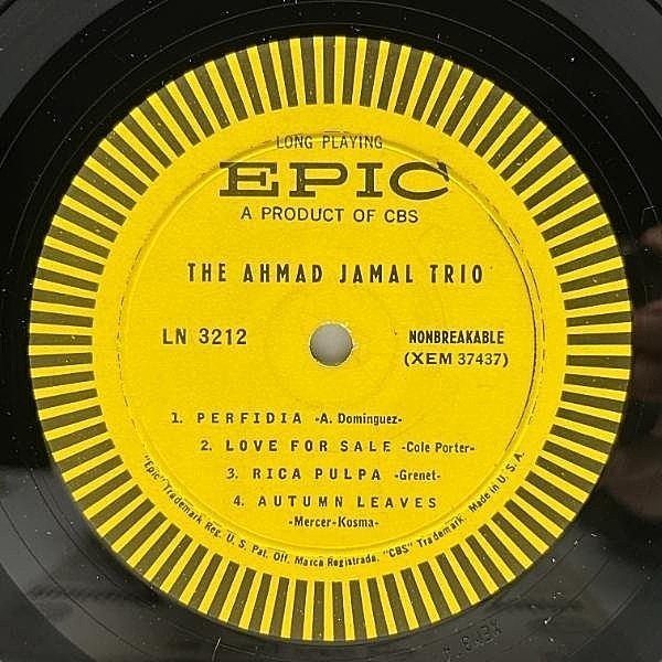 AHMAD JAMAL / The Ahmad Jamal Trio (LP) / Epic | WAXPEND RECORDS