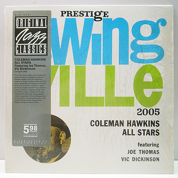 レコードメイン画像：シュリンク美品【初期BC無し・OJC盤】COLEMAN HAWKINS All Stars (Swingville 2005) TOMMY FLANAGAN, JOE THOMAS, VIC DICKINSON