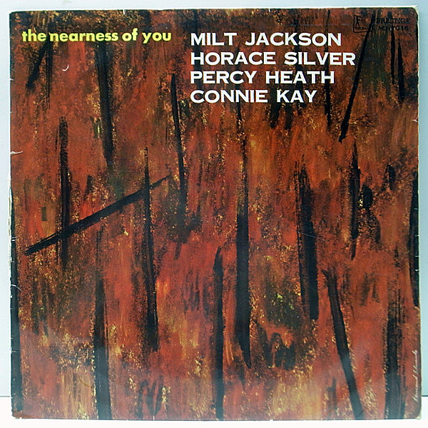 レコードメイン画像：【バラードの魅惑】MONO 深溝 MILT JACKSON QUARTET The Nearness Of You (日 Top Rank／Prestige 7003) ペラ・フリップバッ