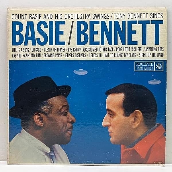 レコードメイン画像：良好!! MONO 1stマルチバー 深溝 USオリジナル COUNT BASIE Swings TONY BENNETT Sings ('59 Roulette) ベイシー＆ベネットのリッチな共演