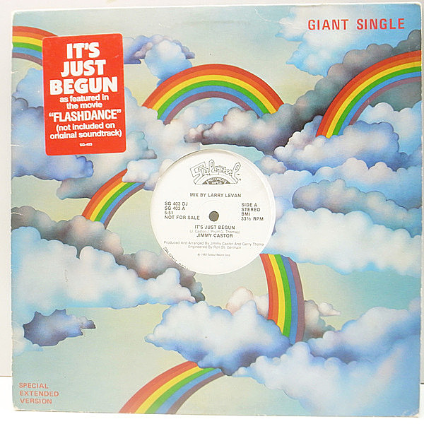 レコードメイン画像：【12インチ・オンリー！LARRY LEVAN MIX】プロモ 良盤 USオリジナル JIMMY CASTOR It's Just Begun／E-Man Boogie '83 (Salsoul) 33RPM.