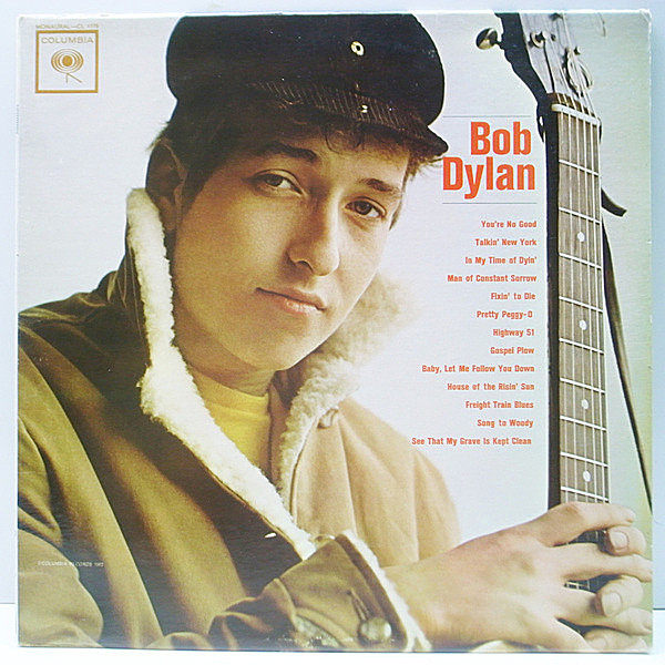 レコードメイン画像：幻・入手難『6eye』MONO US 完全オリジナル BOB DYLAN Same／1st デビュー (Columbia CL 1779) 初回プレス 激レア!!