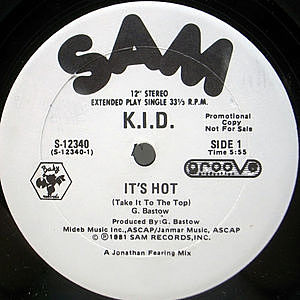 レコード画像：K.I.D. / It's Hot / Hupendi Muziki Wangu?