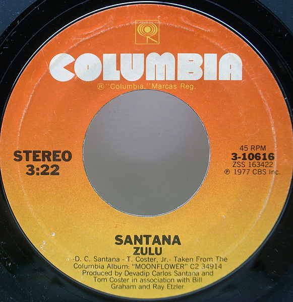 SANTANA / She's Not There (7) / Columbia | WAXPEND RECORDS