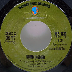 レコード画像：SEALS & CROFTS / Hummingbird / Say