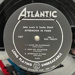 JOHN LEWIS / SACHA DISTEL / Afternoon In Paris (LP