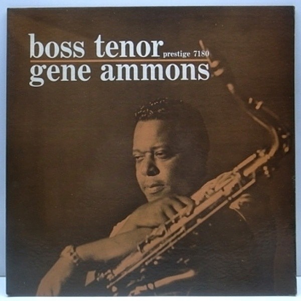 レコードメイン画像：レアな美品!! 初回NJ, YELLOW 深溝 MONO RVG刻印 USオリジナル GENE AMMONS Boss Tenor (Prestige 7180) Tommy Flanagan, Doug Watkins ほか