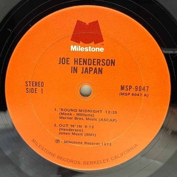 JOE HENDERSON / In Japan (LP) / Milestone | WAXPEND RECORDS