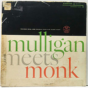 レコード画像：THELONIOUS MONK / GERRY MULLIGAN / Mulligan Meets Monk