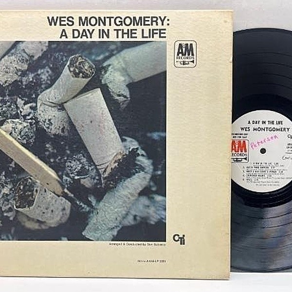 レコードメイン画像：Rare!! プロモ【MONO】VANGELDER刻印 USオリジナル WES MONTGOMERY A Day In The Life ('67 A&M) コーティング仕様 米モノラル PROMO