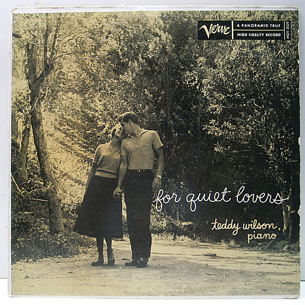 レコードメイン画像：【人気ジャケット】MONO 深溝 TEDDY WILSON For Quiet Lovers (Verve MG V 2029) シンプル・イズ・ベストな中間派ピアノトリオ好盤