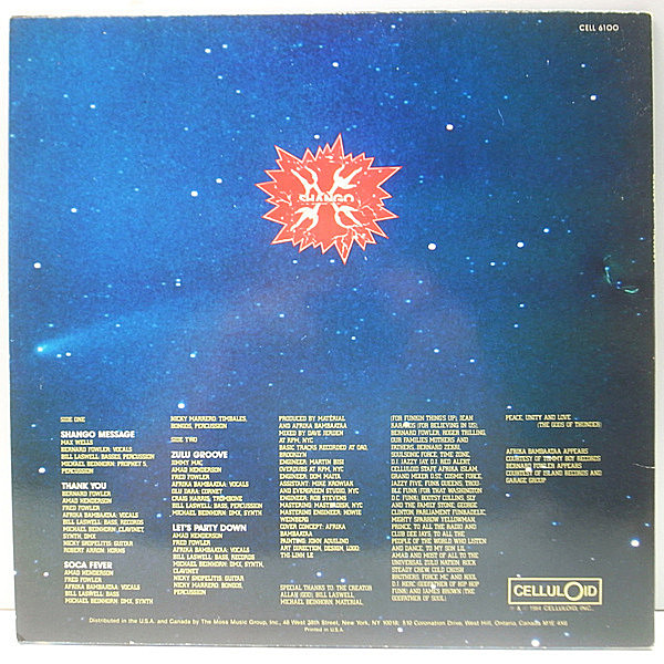 SHANGO / Shango Funk Theology (LP) / Celluloid | WAXPEND RECORDS