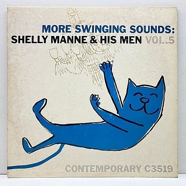レコードメイン画像：稀少!良好品! 裏2色刷り US 完全オリジナル MONO 深溝 SHELLY MANNE More Swinging Sounds Vol.5 (Contemporary C 3519) CHARLIE MARIANO