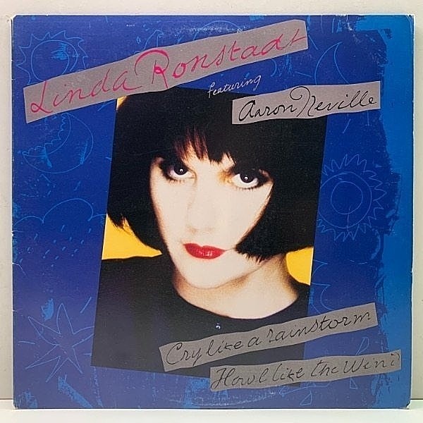 レコードメイン画像：レア!バーコード無し! 1Aマト [Columbiaプレス] USオリジナル LINDA RONSTADT Cry Like A Rainstorm (Elektra E1-60872) CRCクラブイシュー