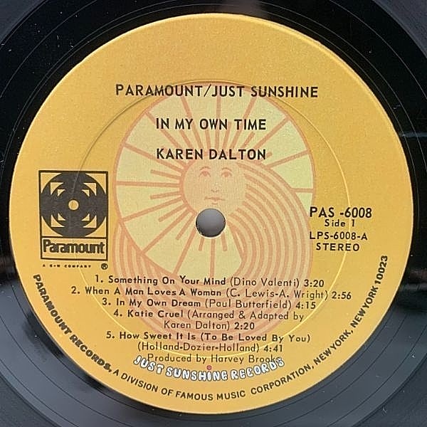 KAREN DALTON / In My Own Time (LP) / Just Sunshine | WAXPEND