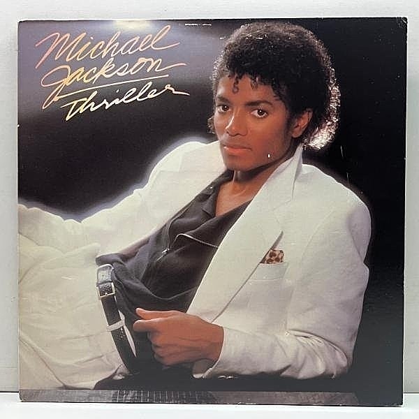 レコードメイン画像：稀少【MJ記載無し2ライン・英番1桁】US 完全オリジナル MICHAEL JACKSON Thriller (Epic QE 38112) マイケル・ジャクソン／スリラー 米初回