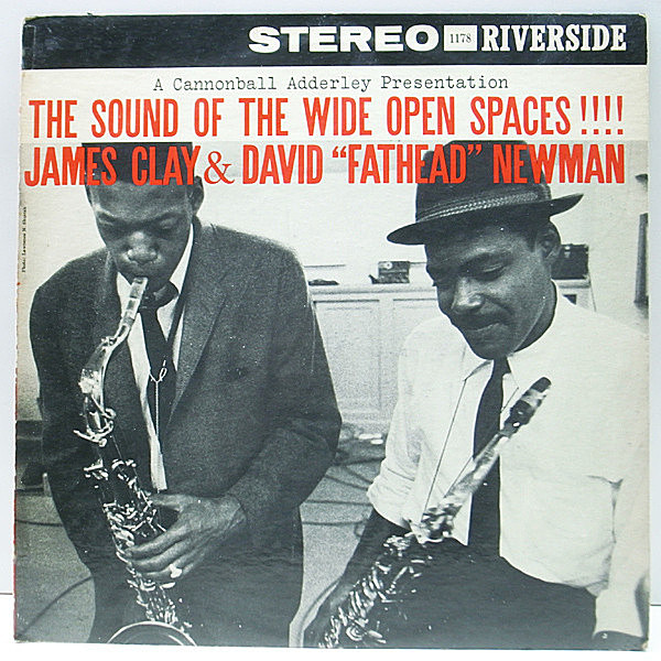 レコードメイン画像：US初期 RLP規格 Stereo 黒ラベル JAMES CLAY, DAVID FATHEAD NEWMAN The Sound Of The Wide Open Spaces (Riverside 1178) Wynton Kelly