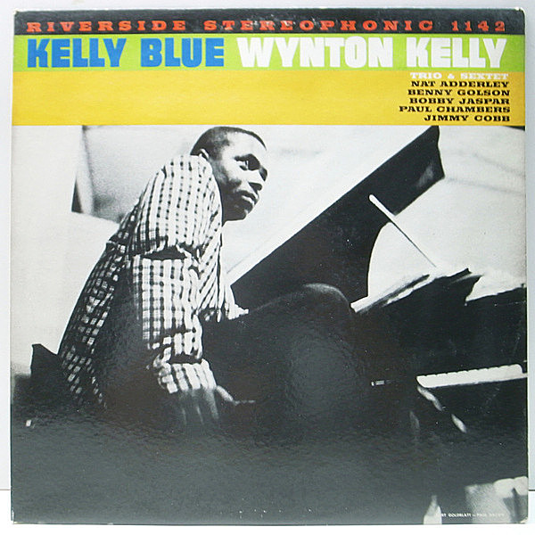 レコードメイン画像：美盤!良好品! 黒ステレオ 深溝 WYNTON KELLY Kelly Blue (Riverside RLP 1142) ウィントン・ケリー屈指の人気盤 BENNY GOLSON ほか