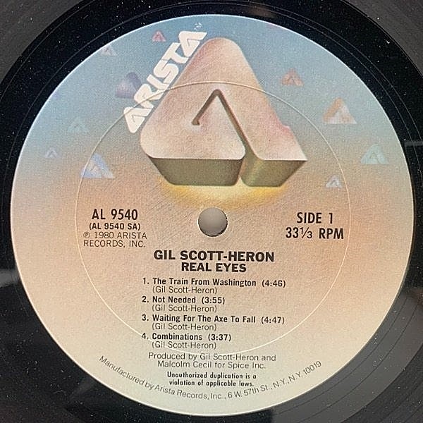 GIL SCOTT HERON / Real Eyes (LP) / Arista | WAXPEND RECORDS