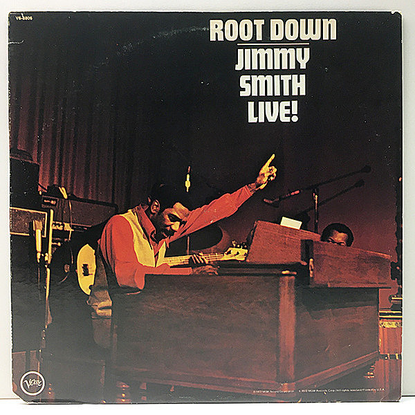レコードメイン画像：レアな美盤!! US初期プレス JIMMY SMITH Root Down - Live! ('72 Verve) Beastie Boys サンプリング・ネタ Jazz Funk - Soul Jazz 傑作