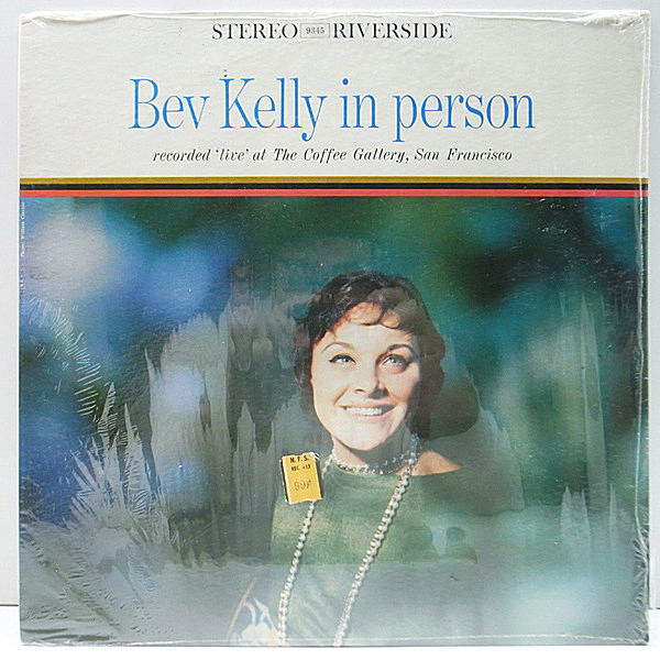 レコードメイン画像：シュリンク極美品!! 初版 黒大 深溝 STEREO US 完全オリジナル BEV KELLY In Person ('60 Riverside) ベヴ・ケリー／ジャズヴォーカル 傑作