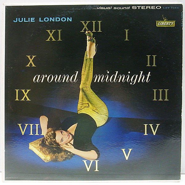 レコードメイン画像：レアな美盤!! USオリジナル JULIE LONDON Around Midnight ('60 Liberty) 初回 虹ツヤLbl. ジュリー・ロンドン 名盤