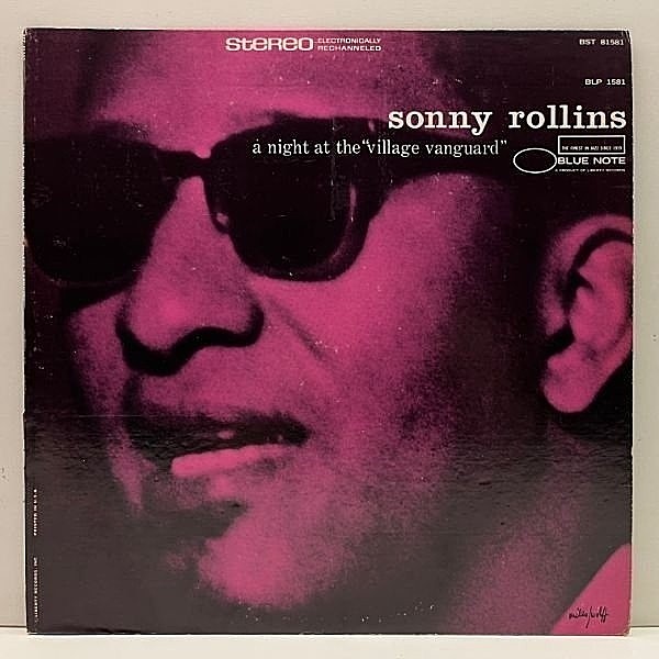 レコードメイン画像：Cut無し!美盤! SONNY ROLLINS A Night At The Village Vanguard (Blue Note BST 81581) US 音符ラベル Early 70'sプレス LP